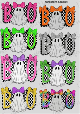 Checkered Boo Mini