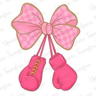 Checkered Bow Gloves