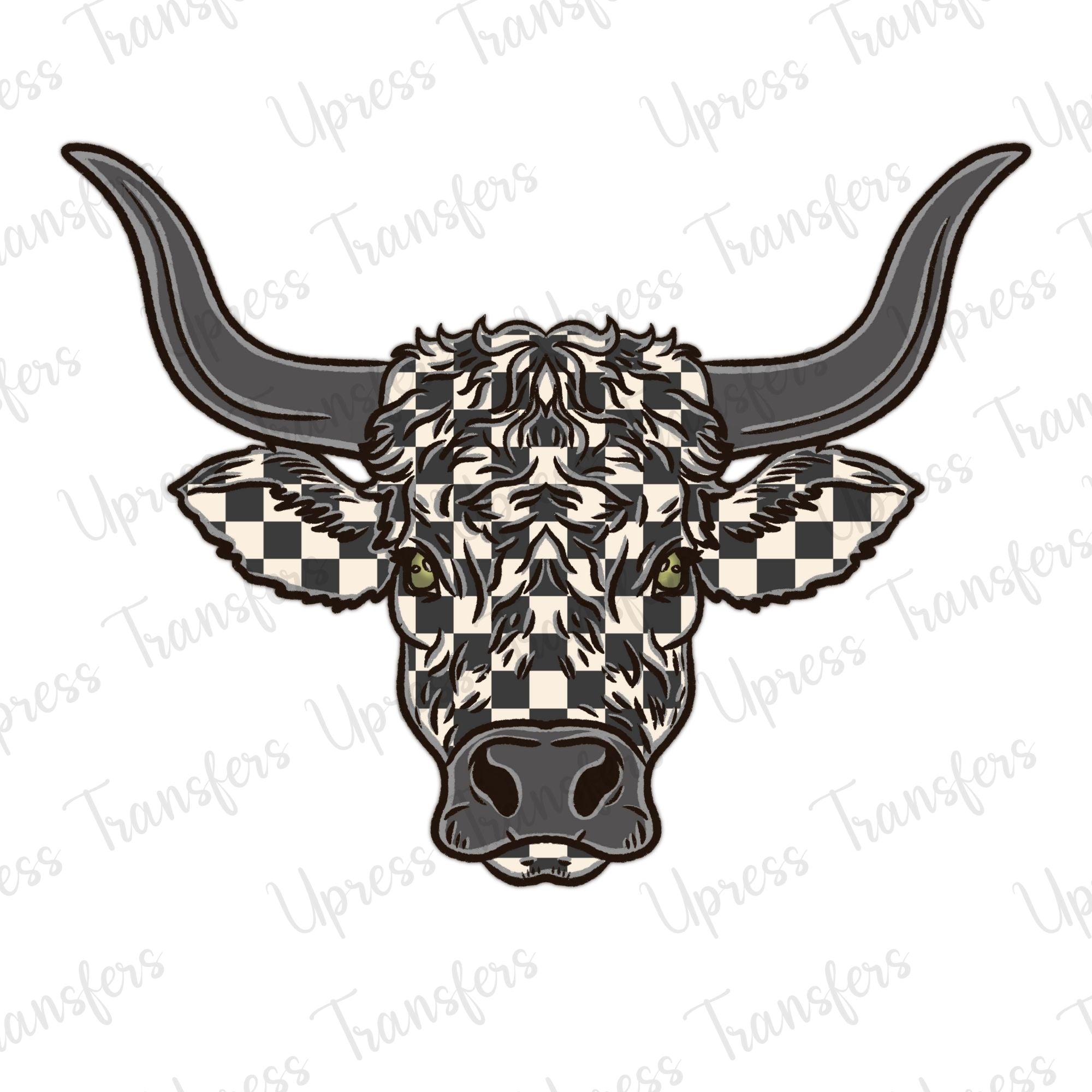 Checkered Bull Head