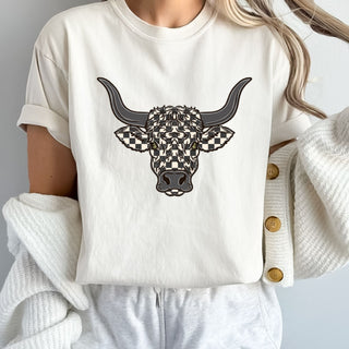 Checkered Bull Head