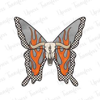 Checkered Butterfly Flames