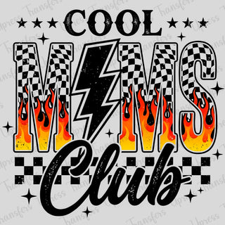 Checkered Flames Mom Club