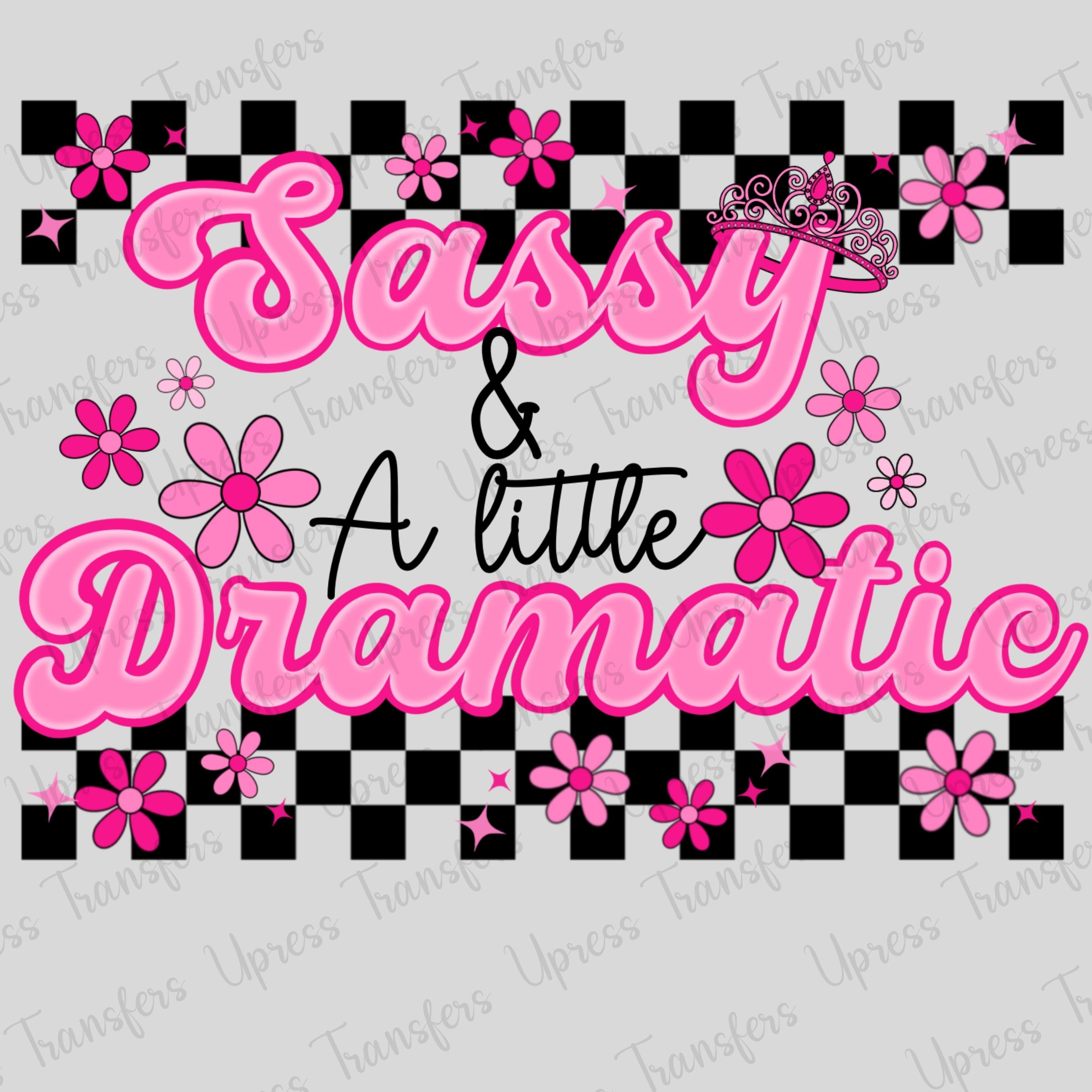 Checkered Floral Sassy and Dramatic