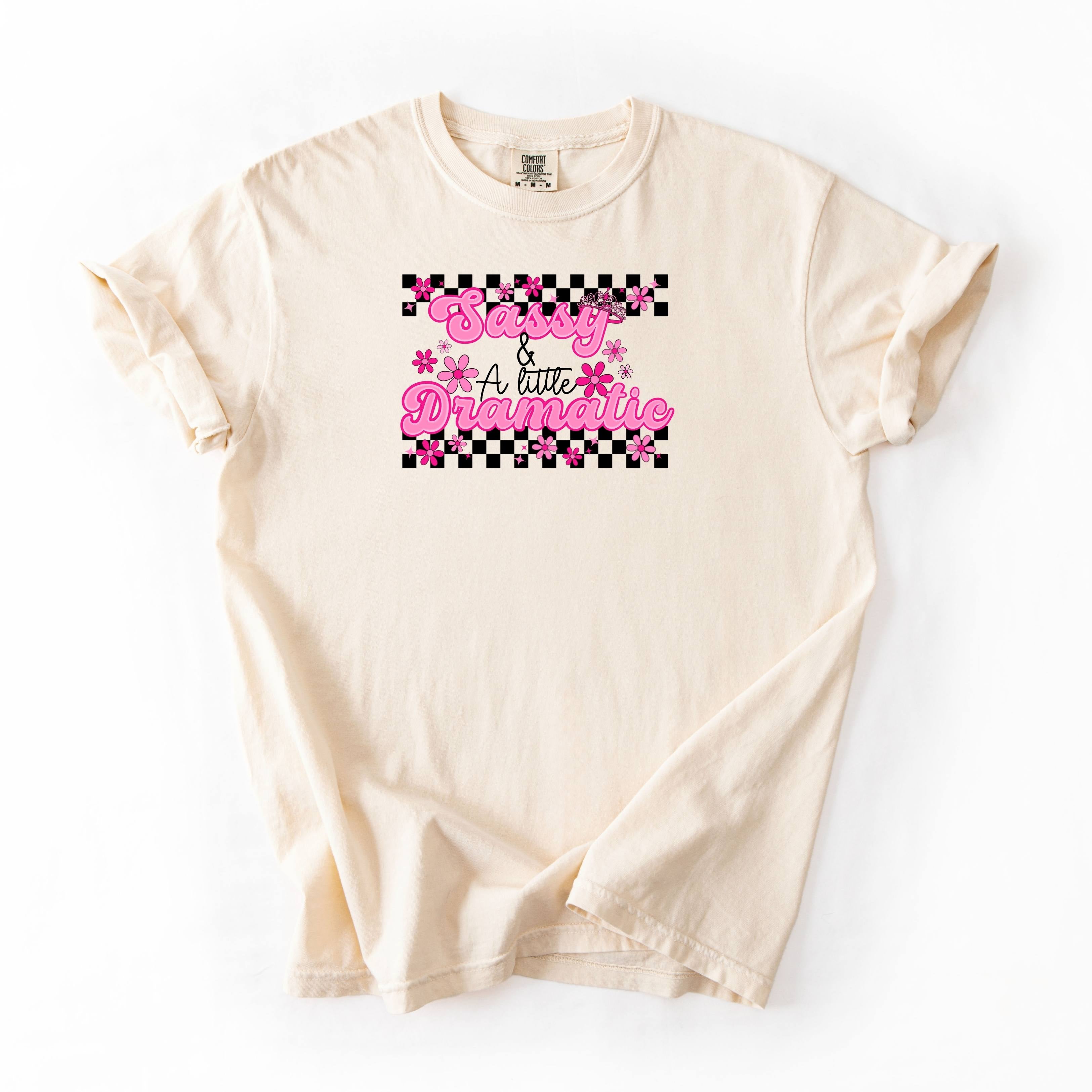 Checkered Floral Sassy and Dramatic