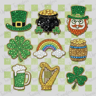 Checkered Glam Patricks Day
