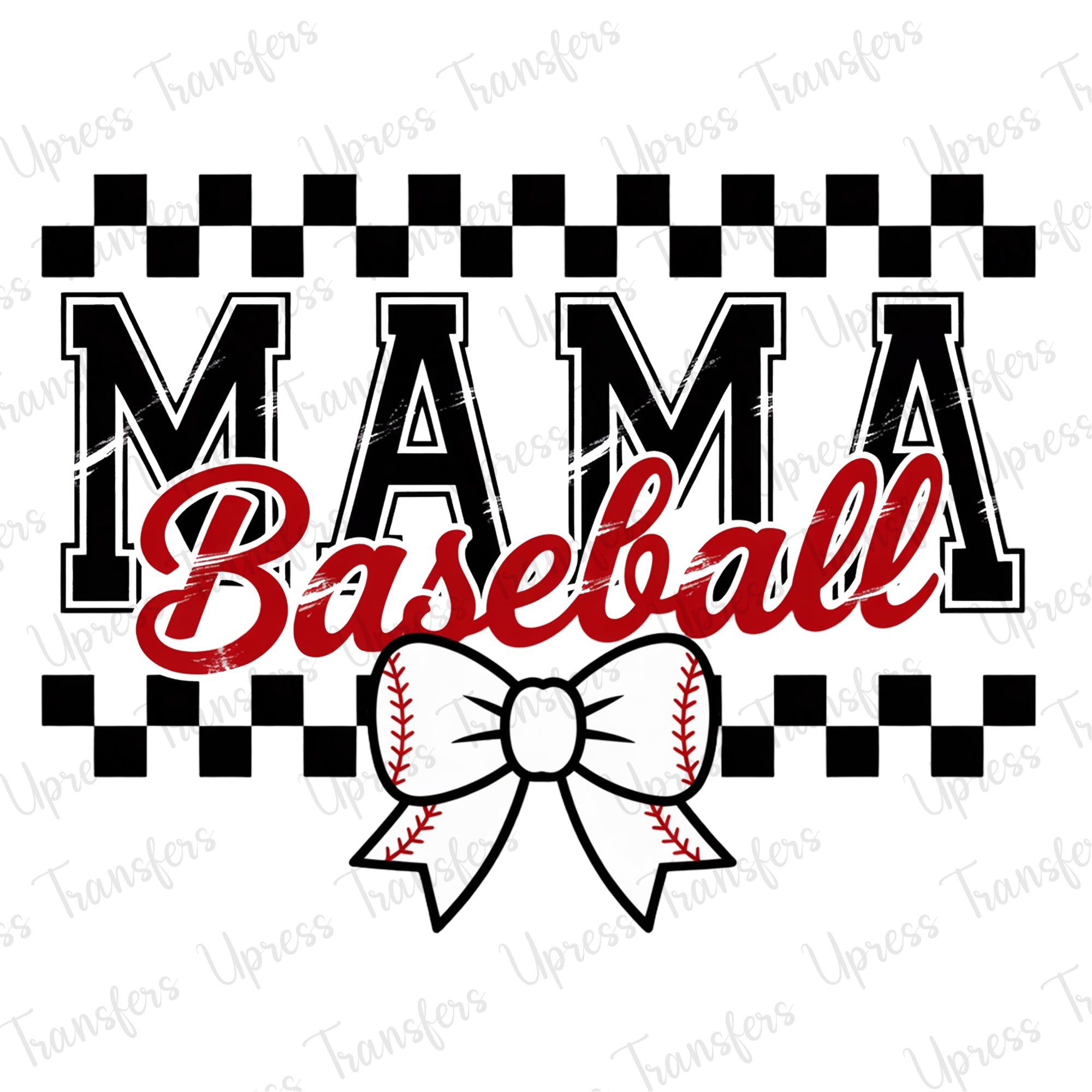Checkered Mama Baseball