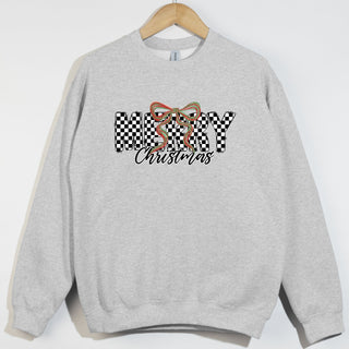 Checkered Merry Bow Christmas