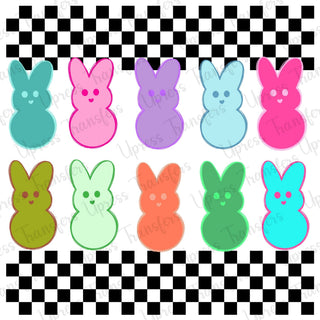 Checkered Neon Peeps