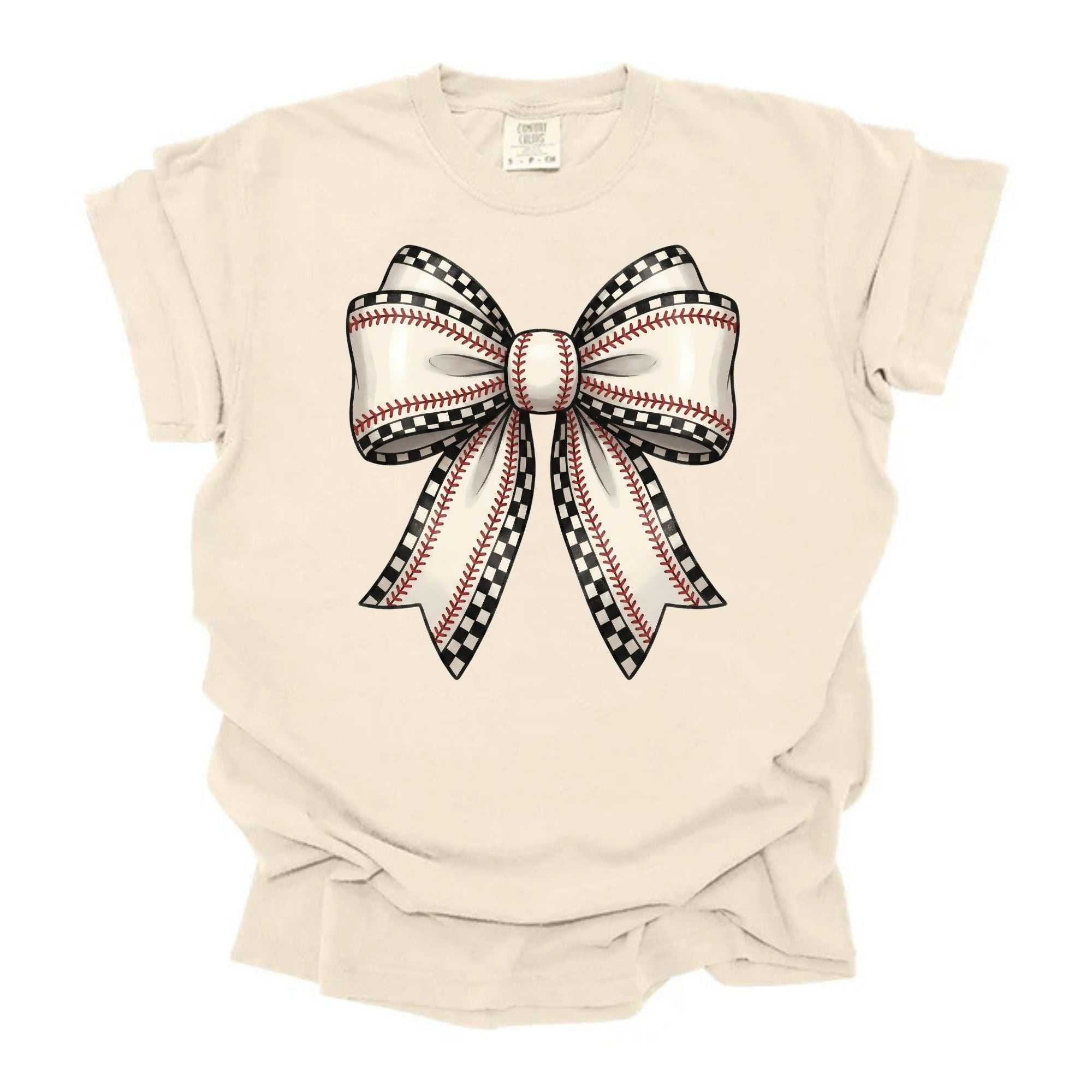 Checkered Preppy Bow Baseball