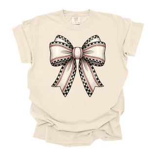 Checkered Preppy Bow Baseball
