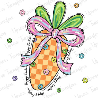 Checkered Preppy Carrot Cute