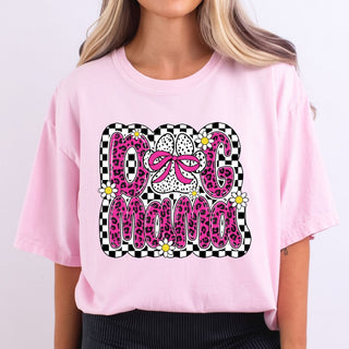 Checkered and Leopard Dog Mama