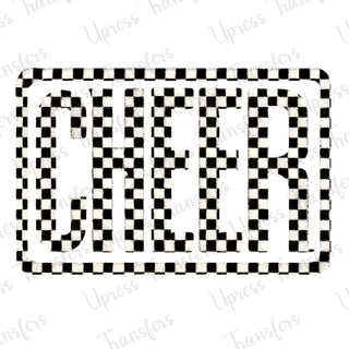 Cheer Checkered Rectangle