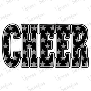 Cheer Star Pattern Black