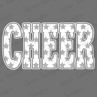 Cheer Star Pattern White