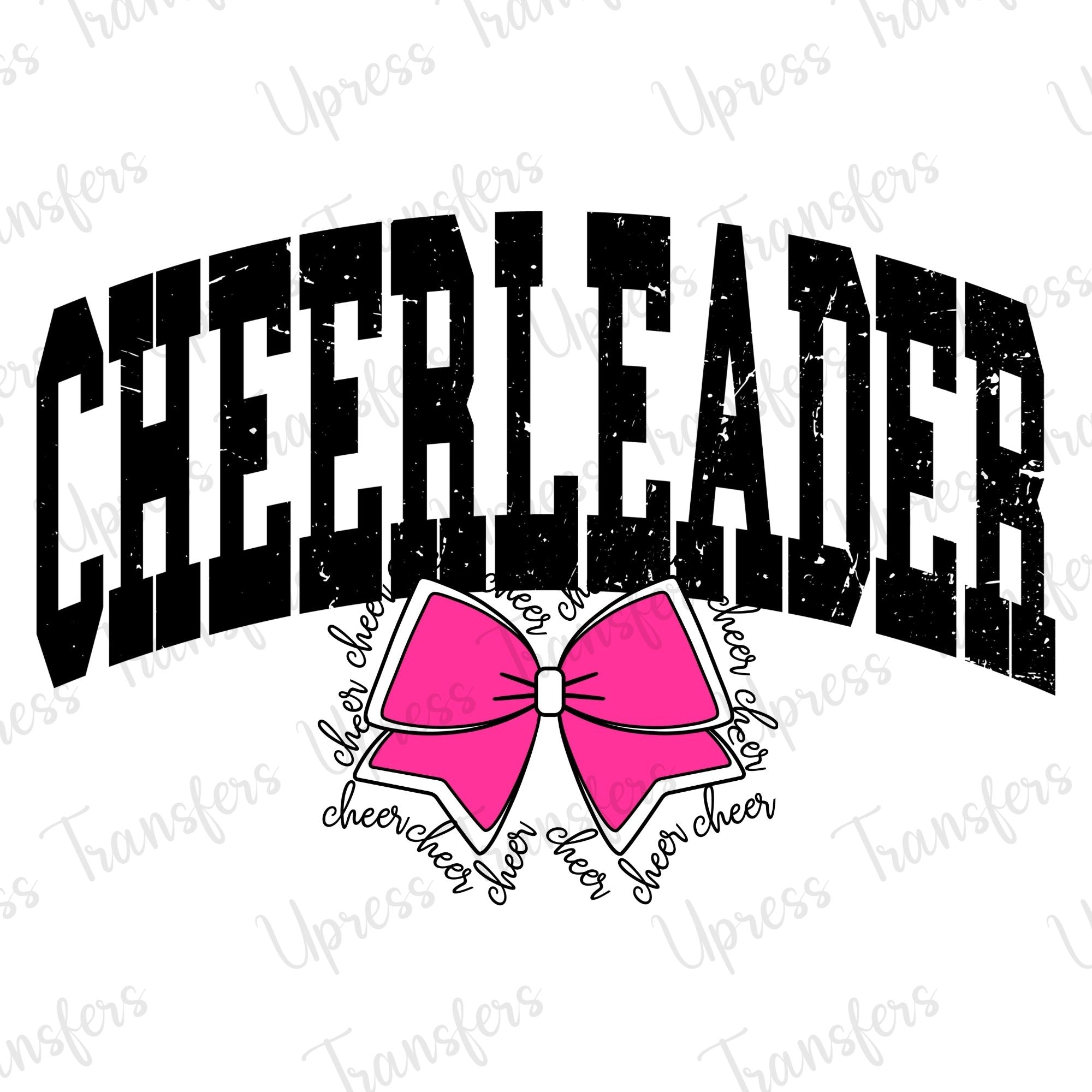 Cheerleader Varsity Arched Black