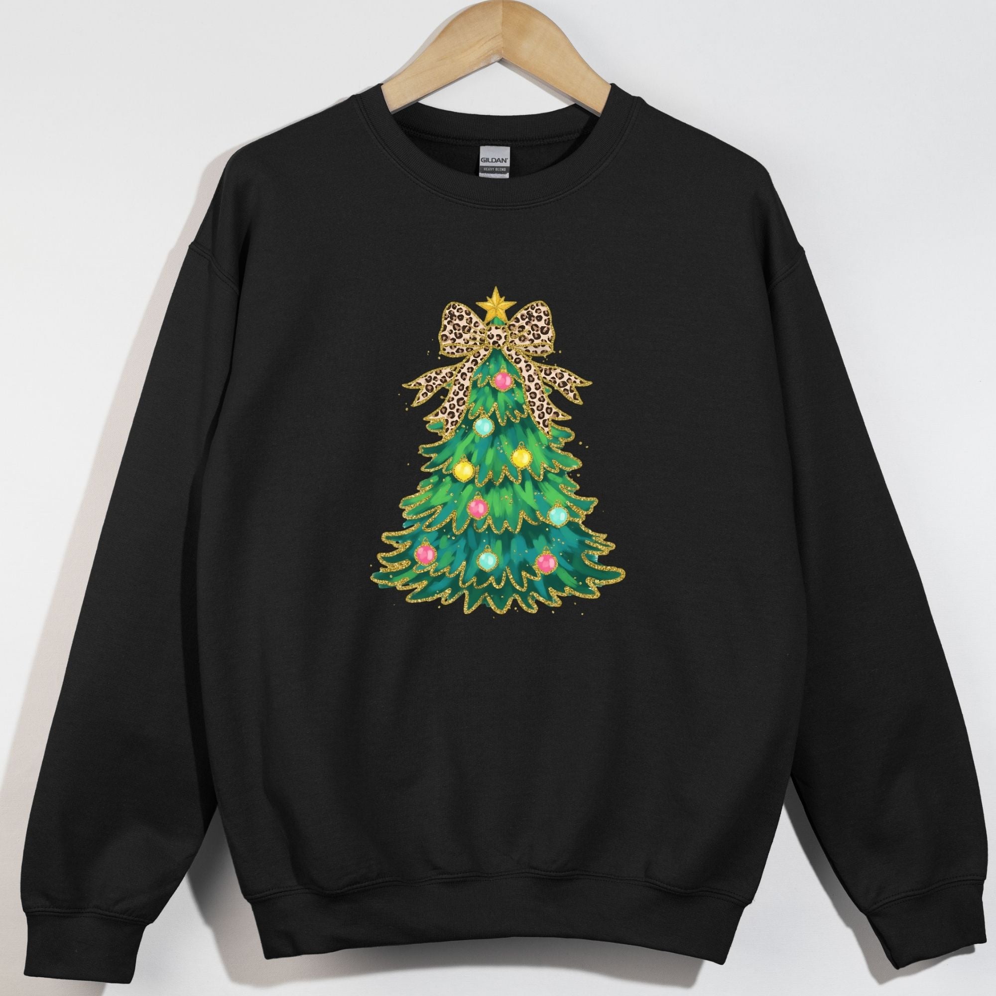 Cheetah Bow Christmas Tree