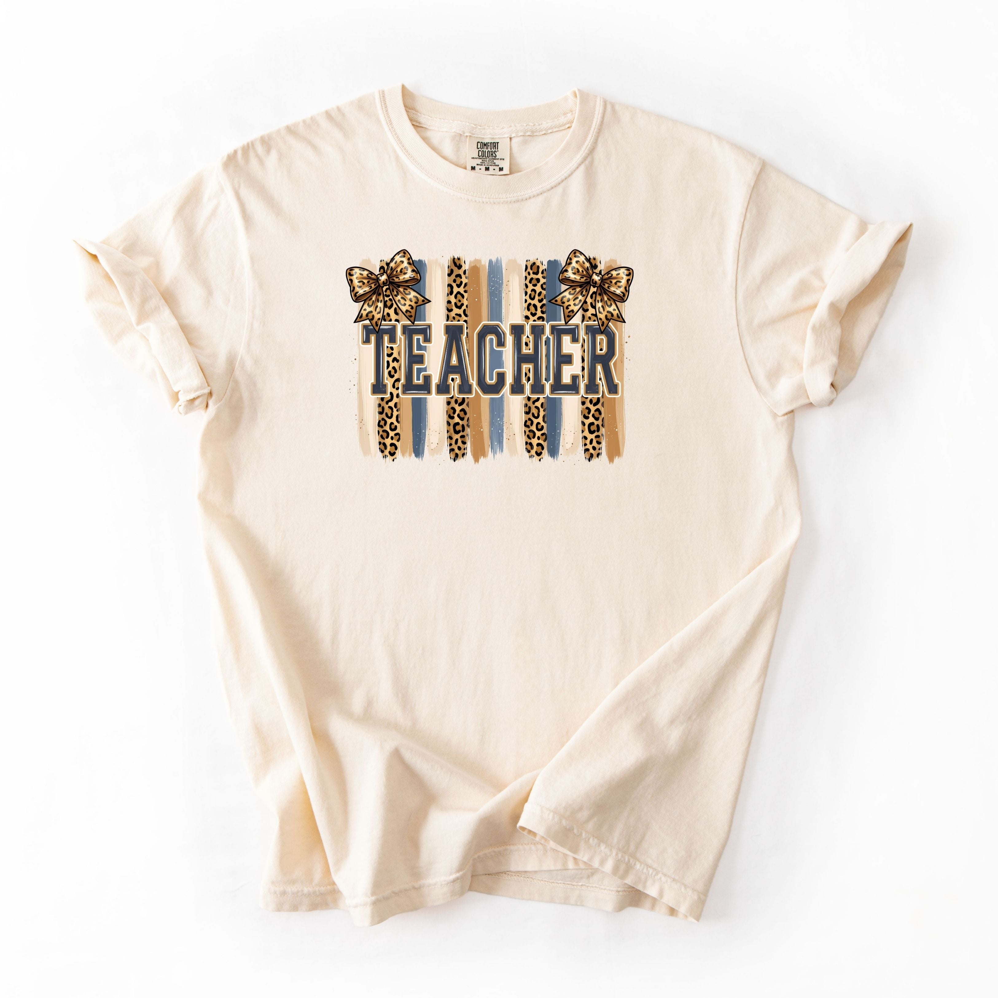 Cheetah Bow Pastel Teacher