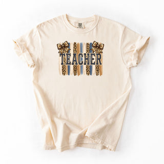 Cheetah Bow Pastel Teacher
