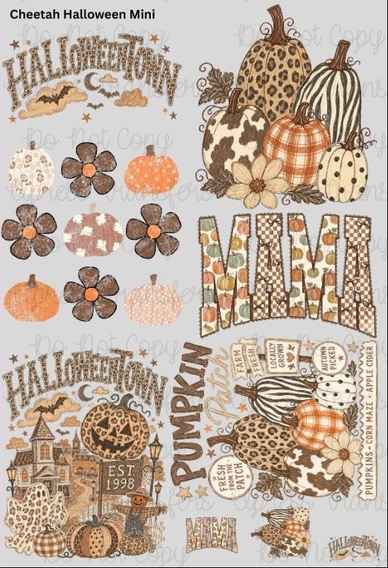 Cheetah Halloween Mini
