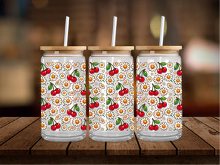 Cherries and Daises  16 Oz Wrap