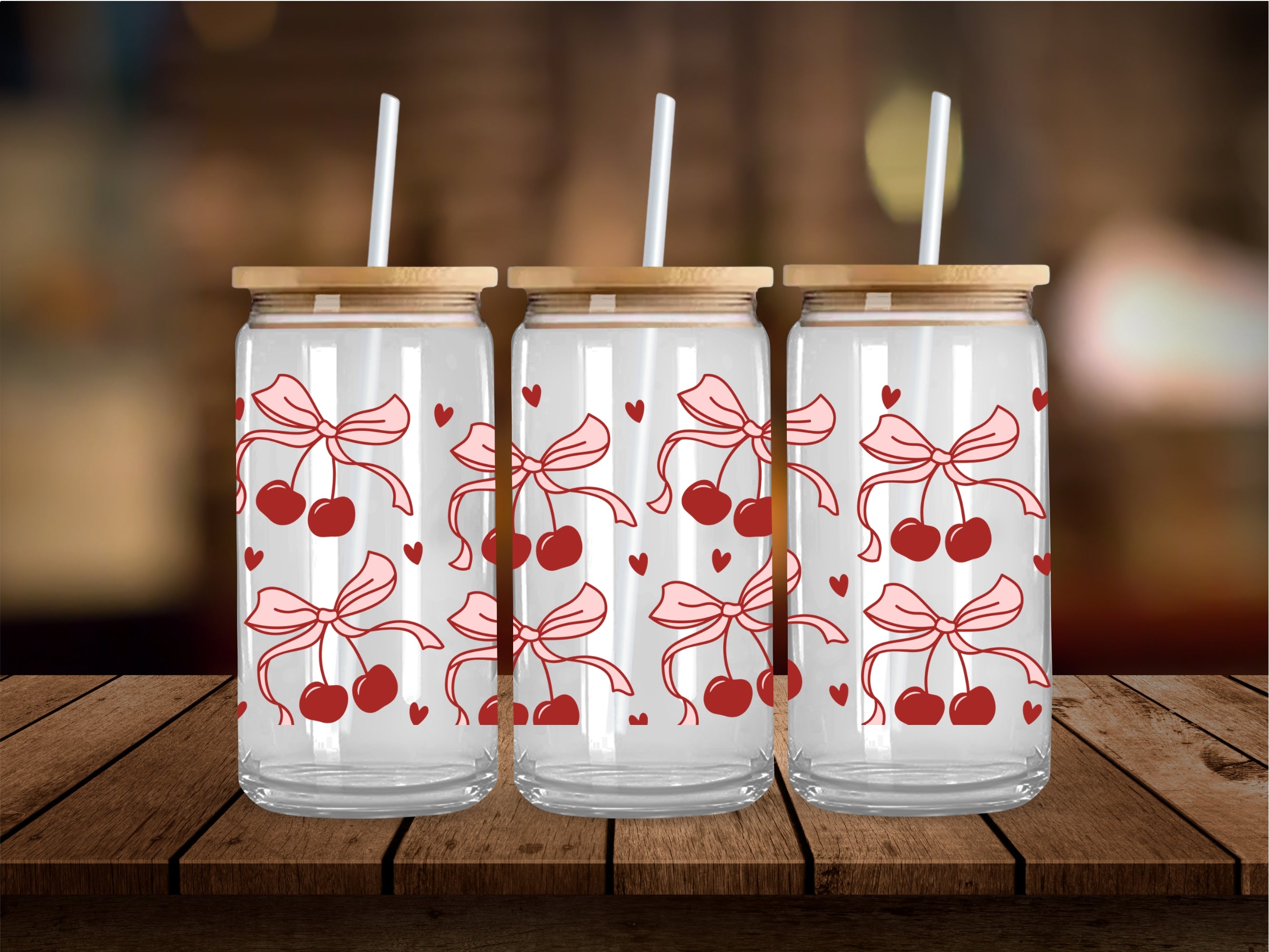 Cherry Ties 16 Oz Wrap