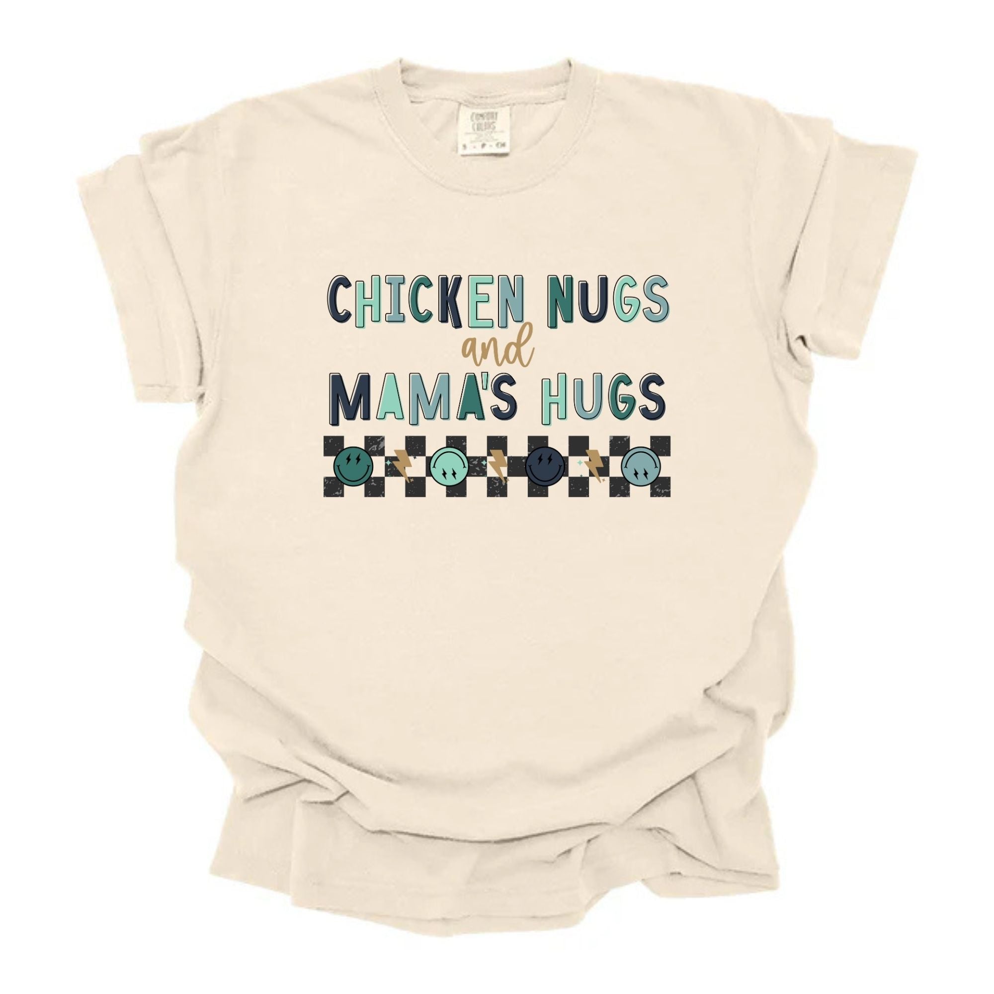 Chicken Nugs Mama Hugs Trendy Blues