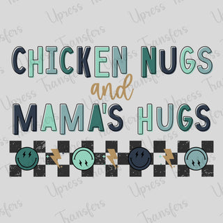 Chicken Nugs Mama Hugs Trendy Blues