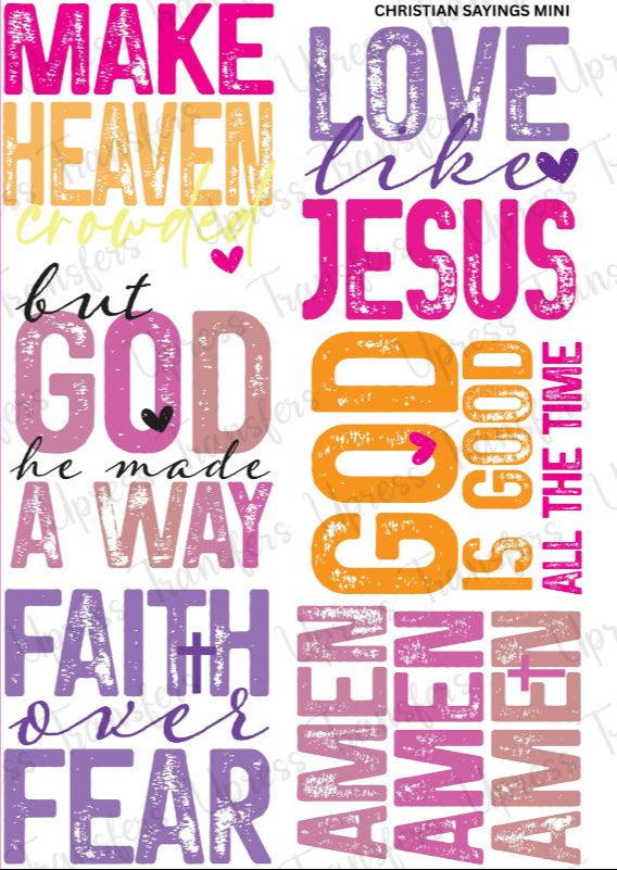 Christian Sayings Mini