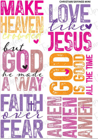Christian Sayings Mini