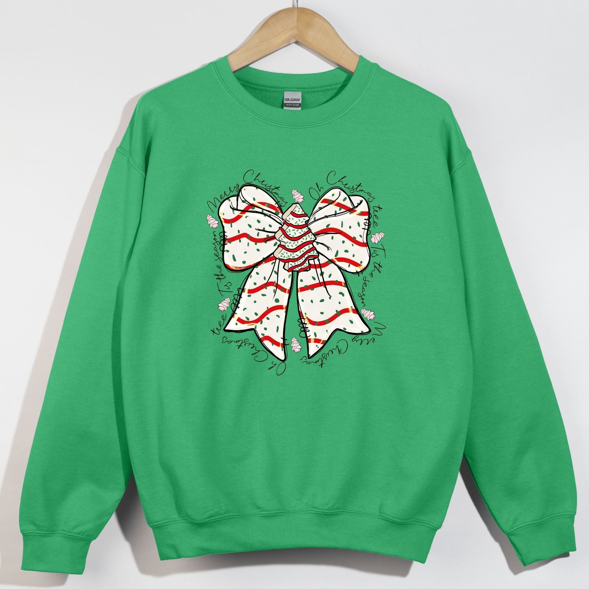 Christmas Debbie Cake Bow Merry