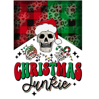 Christmas Junkie Skull