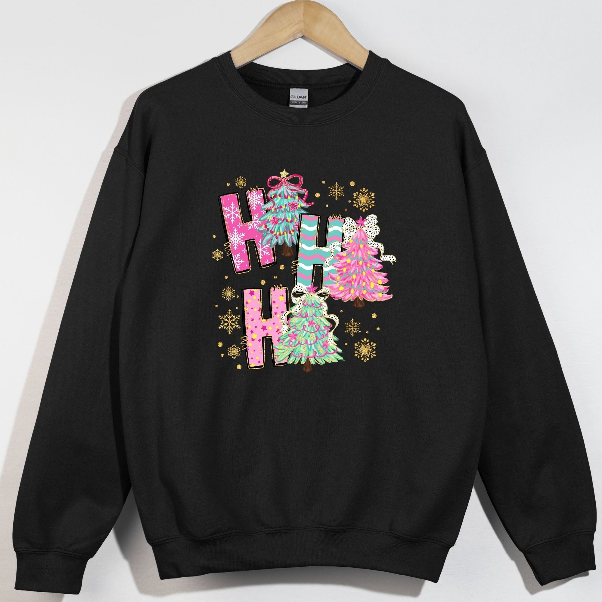 Christmas Patterned Ho Ho Ho Trees