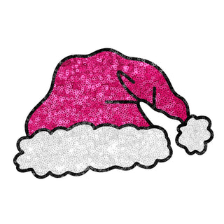 Christmas Pink Hat Sequin