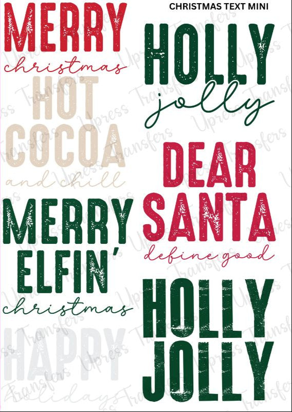 Christmas Text Mini