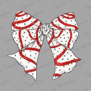 Christmas Tree Cake Inspired Bow