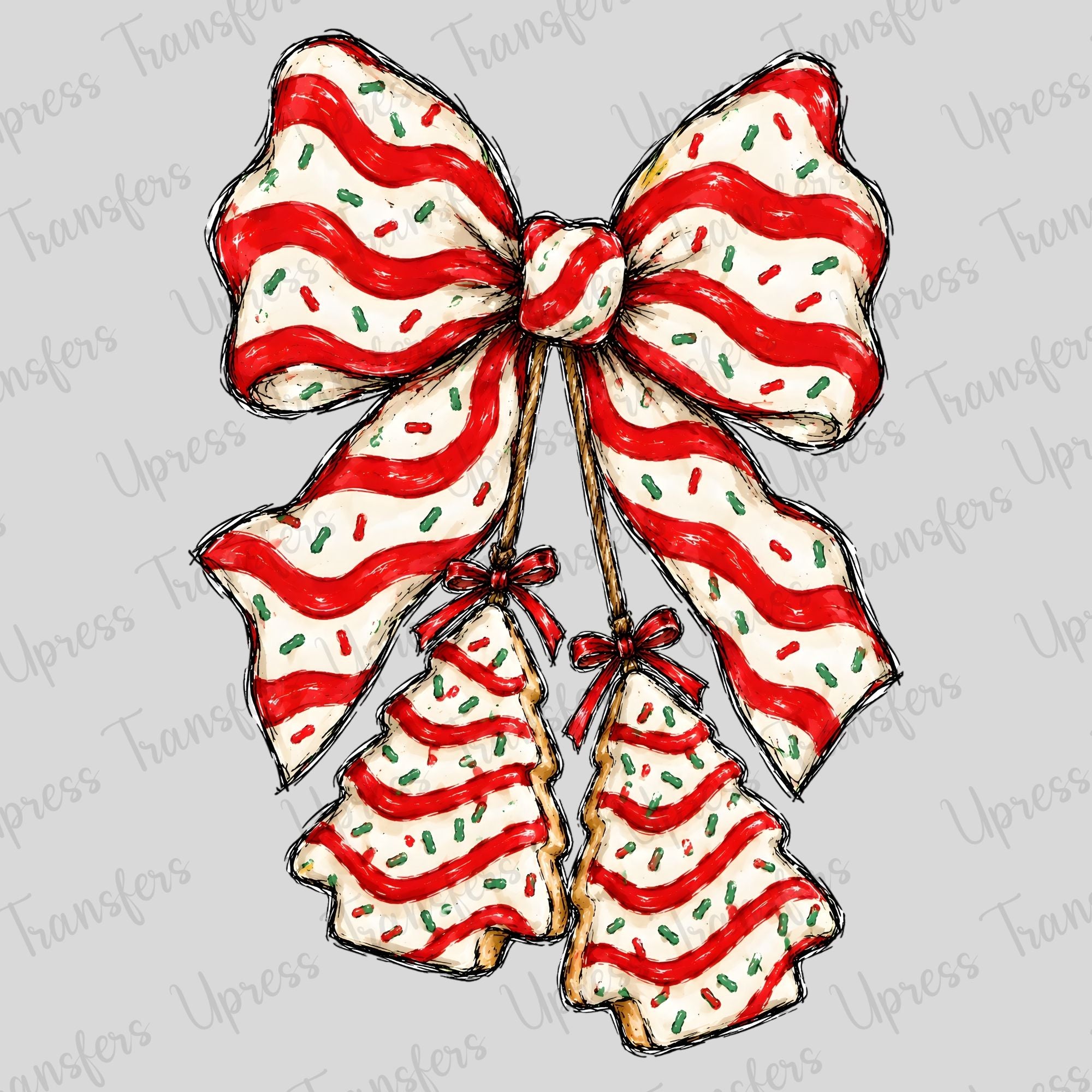 Christmas Tree Debbie Treat Bow