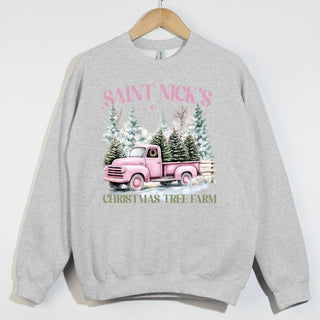 Christmas Tree Farm Pink Pastel