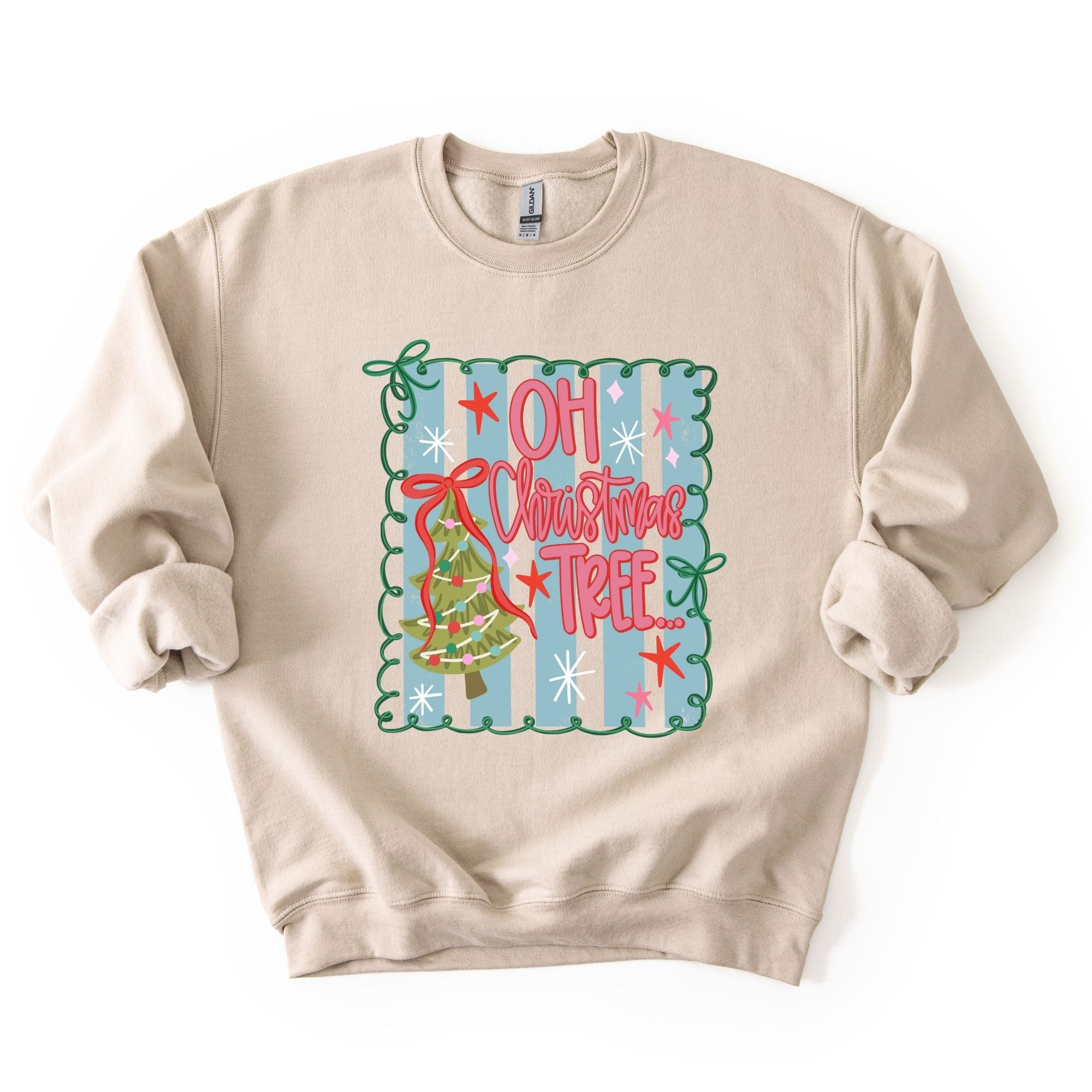 Christmas Tree Striped Frame
