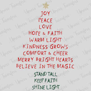 Christmas Words Tree