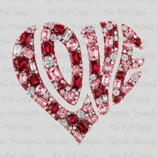 Chunky Jewels Love Heart