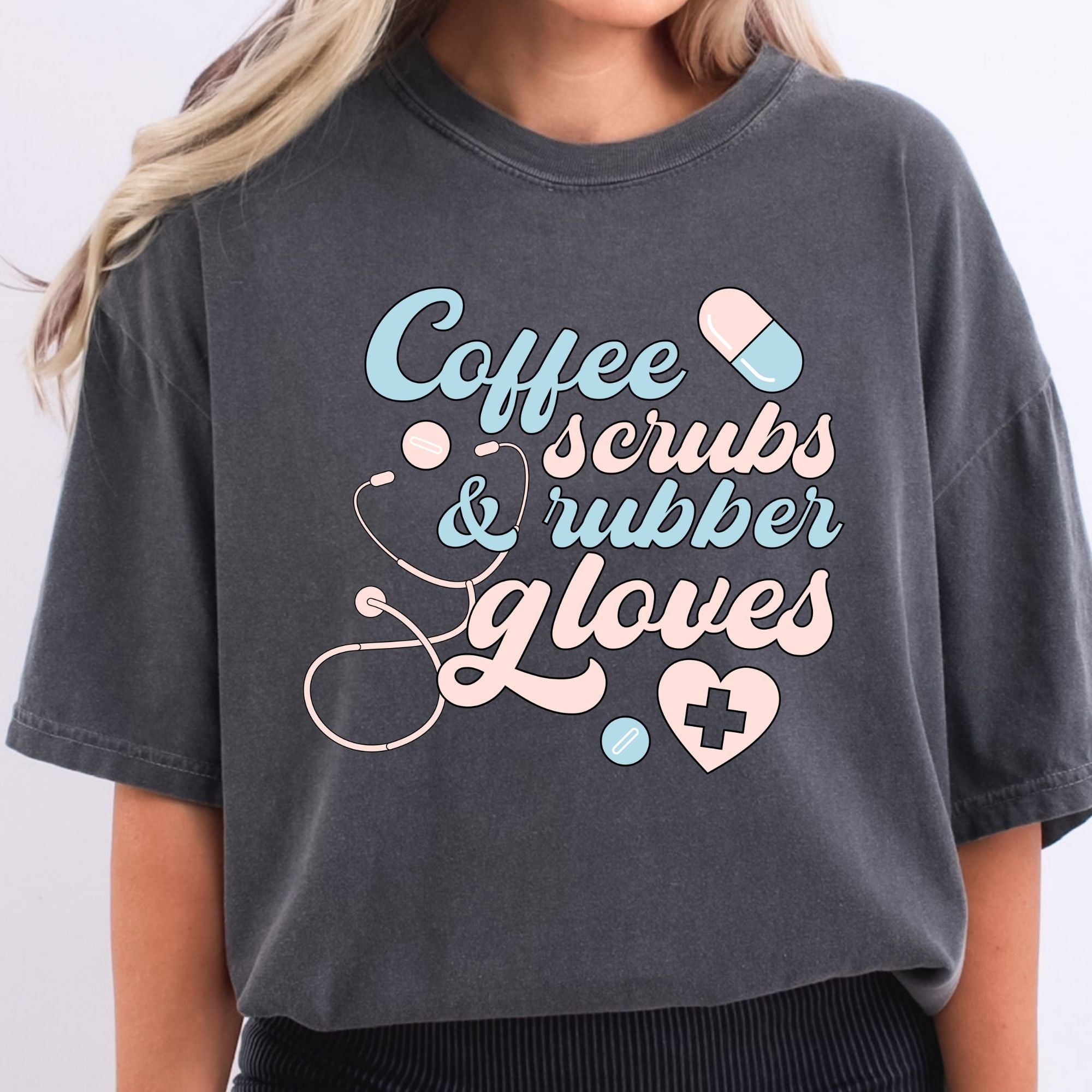 Coffee Scrubs And Rubber Gloves