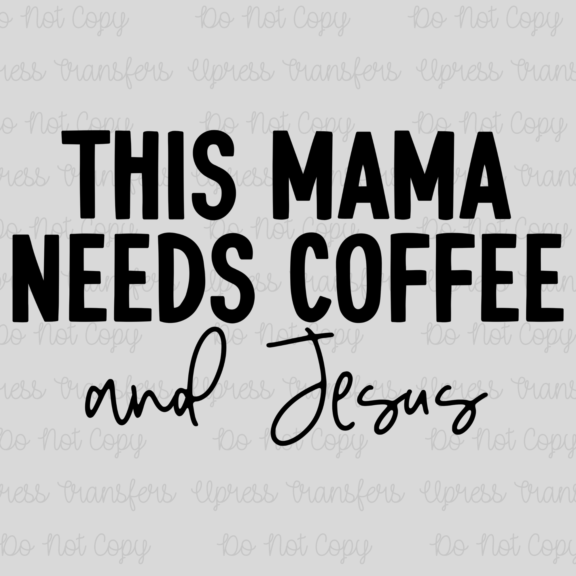 Coffee and Jesus Simple Black