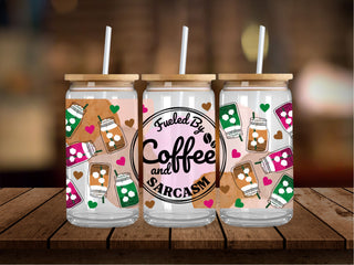 Coffee and Sarcasm 16 Oz Wrap