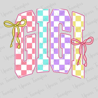 Colorful Checkered Gigi Bows