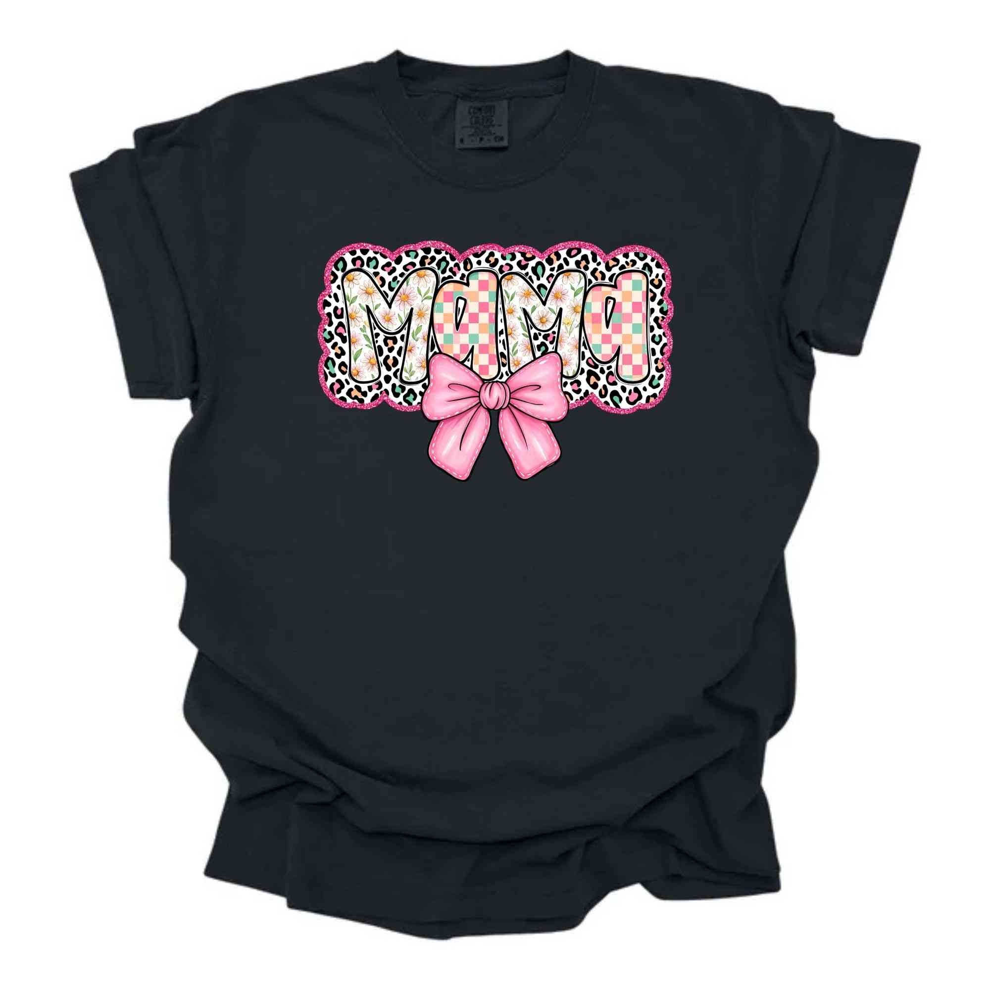 Colorful Cheetah Mama Bow