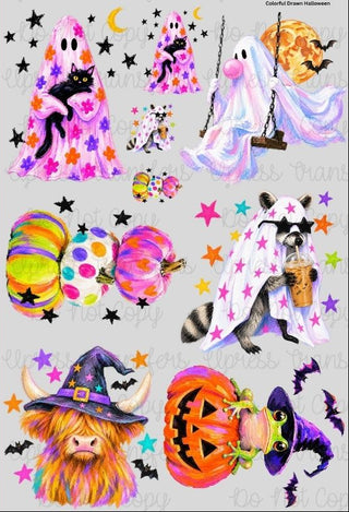 Colorful Drawn Halloween