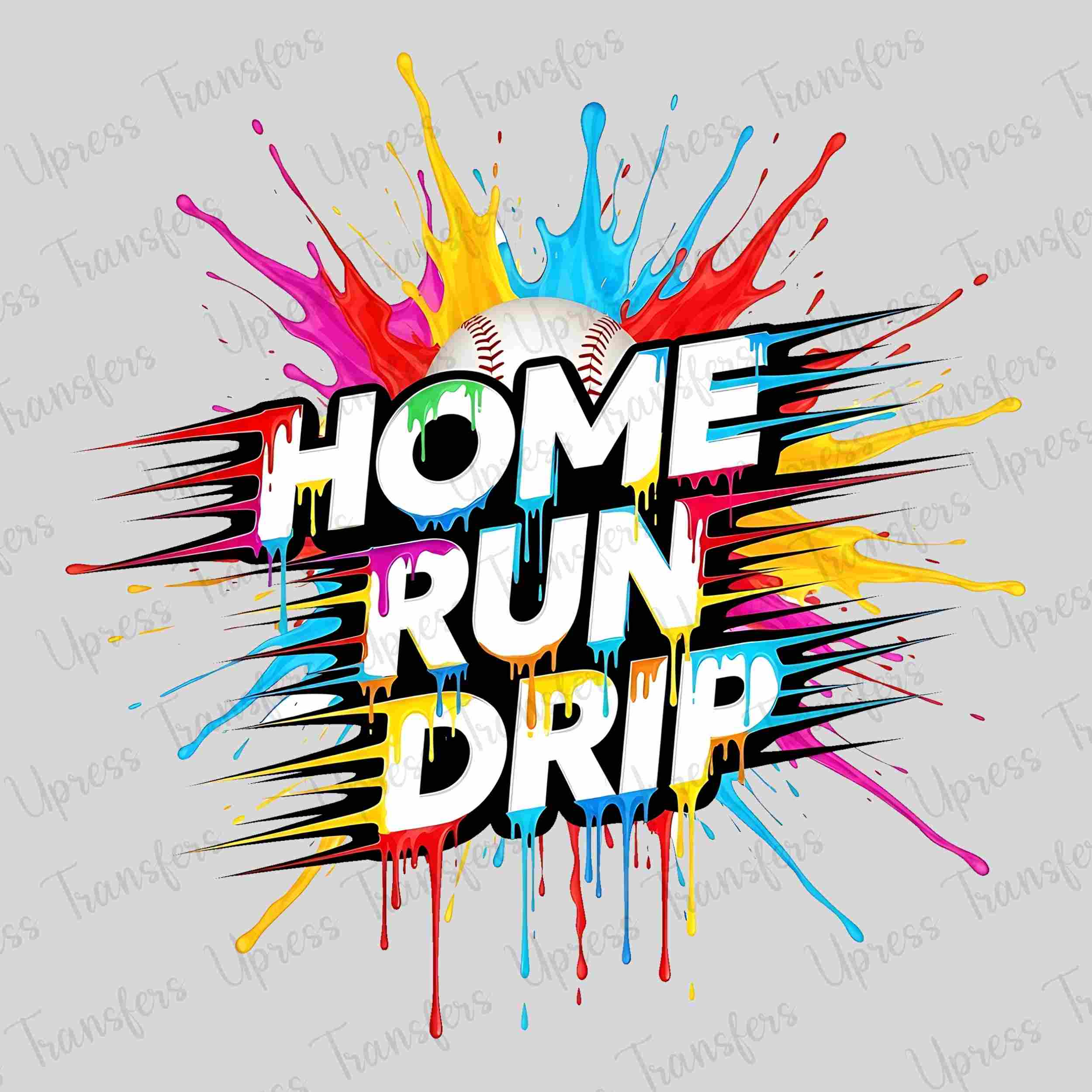 Colorful Drip Home Run