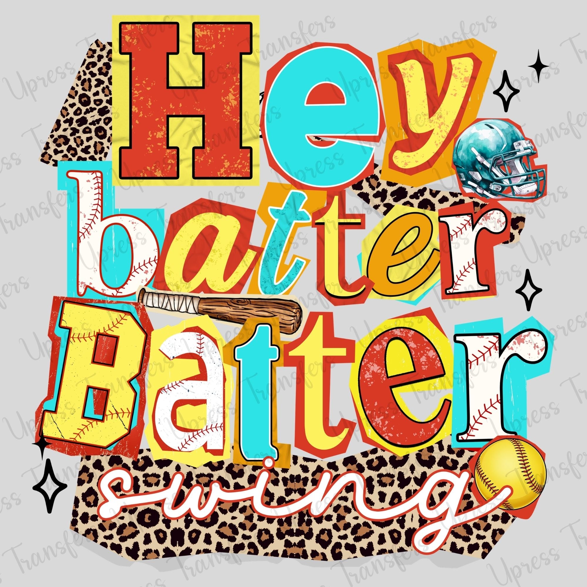 Colorful Hey Batter Leopard