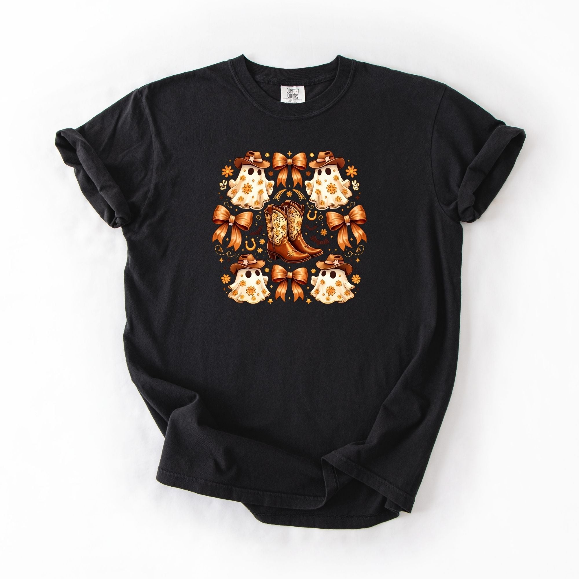 Contour Flowers Ghost and Bows